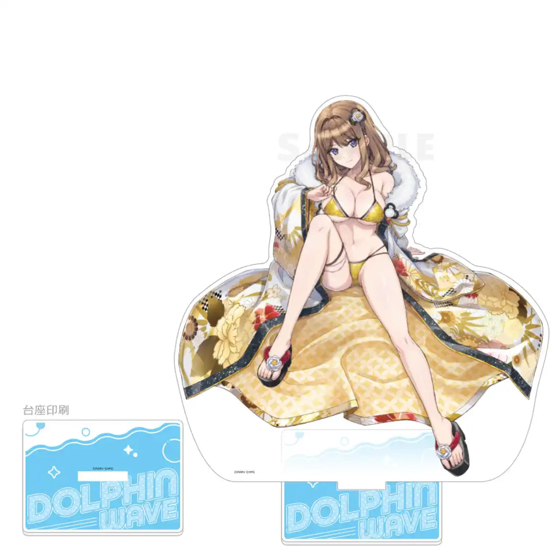 ドルフィンウェーブ 特大アクリルスタンド 住乃絵紫苑(和羽織ビキニ