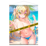 【18+】pon描き下ろし 真夏の浜辺で最高アクシデント!? B2タペストリー(掛布)※不設寄送《23年10月預定》 4580605990334