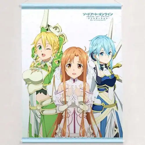 【再販】ソードアート・オンライン アリシゼーション War of Underworld B2タペストリー アスナ&リーファ&シノン(掛布)※不設寄送《21年11月預定》 4580656107729-1