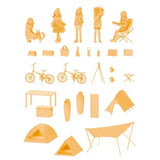 ARTPLA ゆるキャン△ 野クルとキャンプセット(未上色模型)※不設寄送《22年8月預定》 4537807190055