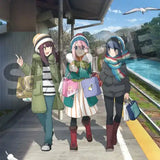 ゆるキャン△ 描き下ろしB1タペストリー なでしこ&リン&綾乃 浜松土産Ver.(掛布)※不設寄送《22年7月預定》 4589691197023