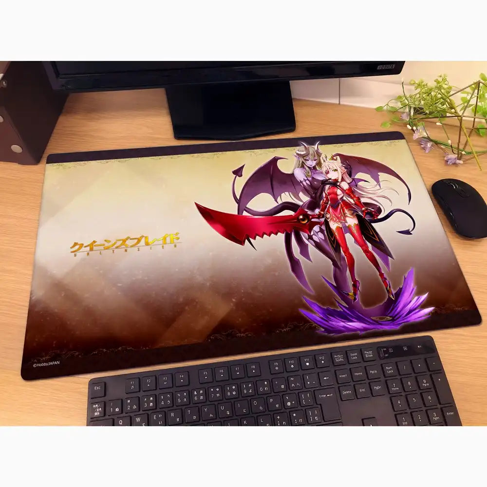 クイーンズブレイドUNLIMITED ラバーマット 逢魔の女王 アルドラ(橡膠