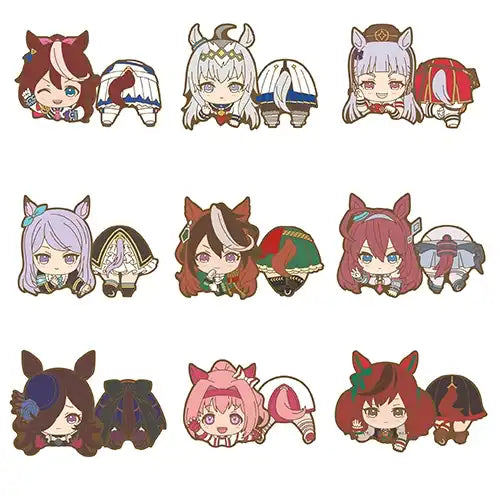 ウマ娘 プリティーダービー のっかりラバークリップ B(原盒9個入)※不設寄送《22年9月預定》 4970381647957