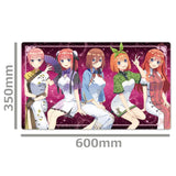 映画 五等分の花嫁 キャラクターラバーマット A 一花&二乃&三玖&四葉&五月 チャイナ服Ver.(橡膠枱墊)※不設寄送《22年10月預定》 4580668825277