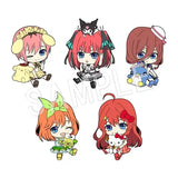 五等分の花嫁∬×サンリオキャラクターズ ぺたん娘トレーディングラバーストラップ(橡膠吊飾)(原盒5個入)※不設寄送《22年9月預定》 4549502101069