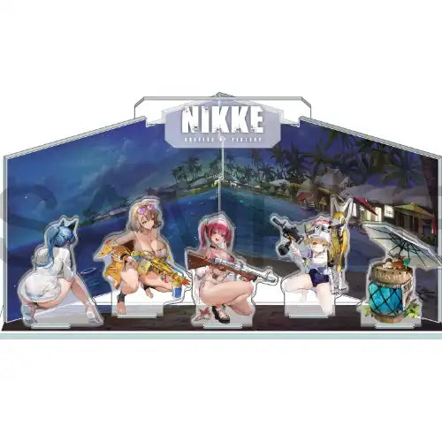 勝利の女神:NIKKE ジオラマアクリル-summer- 部隊03(亞加力立牌)※不設寄送《23年9月預定》 4580691308181