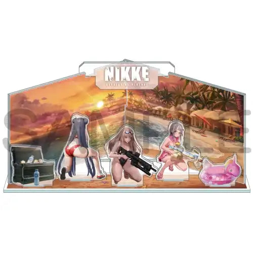 勝利の女神:NIKKE ジオラマアクリル-summer- 部隊02(亞加力立牌)※不設寄送《23年8月預定》 4580691308174