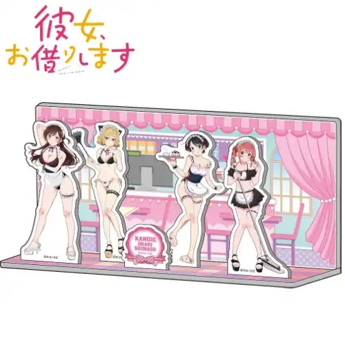 彼女、お借りします 描き下ろしアクリルジオラマ 水着メイドVer.(亞加力立牌)※不設寄送《22年7月預定》 4582638212629