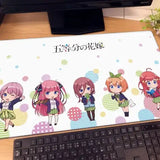 【再販】五等分の花嫁 ラバーマット ミニキャラ(橡膠枱墊)※不設寄送《22年10月預定》 4580656096030-1