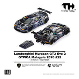 Lamborghini Huracan GT3 EVO2 GTWCA Malaysia 2026 #29 Black-Blue Livery ※不設寄送《26年9月預定》 行版 全數$135 / ※不設寄送 / 26年6月22日