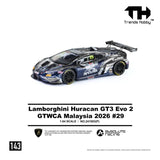 Lamborghini Huracan GT3 EVO2 GTWCA Malaysia 2026 #29 Black-Blue Livery ※不設寄送《26年9月預定》 行版 全數$135 / ※不設寄送 / 26年6月22日