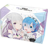 合皮製デッキケースW Re:ゼロから始める異世界生活 エミリア&レム リバイバル(卡盒)※不設寄送《25年5月預定》 4510417653301