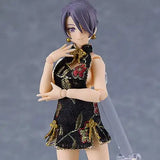 figma Styles figma 女性body(ミカ) with ミニスカートチャイナワンピコーデ(ブラック)《24年6月預定》 4545784069141