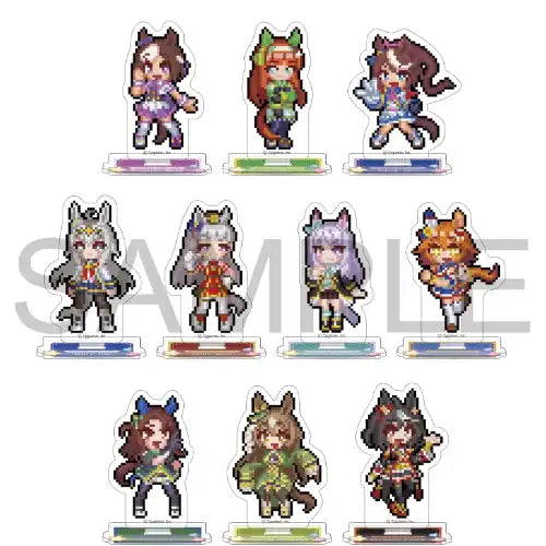 ウマ娘 プリティーダービー ミニアクリルスタンドコレクション 熱血ハチャメチャ大感謝祭!(亞加力立牌)(全套10個入)※不設寄送《24年9月預定》 4550621020056