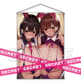 【18+】ろうか描き下ろし デカ乳姉妹"猫耳&バニー"いいなりコスプレ X-RATEDタペストリー B2(掛布)※不設寄送《25年8月預定》 4550687007510