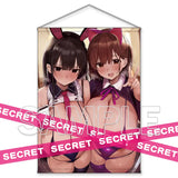 【18+】ろうか描き下ろし デカ乳姉妹"猫耳&バニー"いいなりコスプレ X-RATEDタペストリー B1(掛布)※不設寄送《25年8月預定》 4550687007565