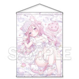 おもちもなか描き下ろし ドキドキ♡無防備な猫耳ちゃんタペストリー B2(掛布)※不設寄送《25年9月預定》 4550687016956