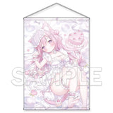 おもちもなか描き下ろし ドキドキ♡無防備な猫耳ちゃんタペストリー B1(掛布)※不設寄送《25年9月預定》 4550687016994