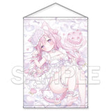 おもちもなか描き下ろし ドキドキ♡無防備な猫耳ちゃんタペストリー B1(掛布)※不設寄送《25年9月預定》 4550687016994