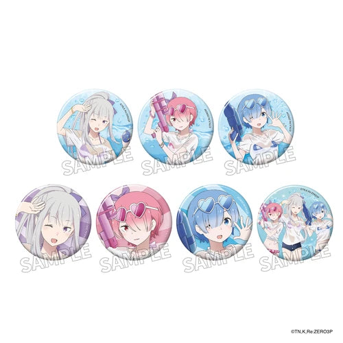 Re:ゼロから始める異世界生活 トレーディング缶バッジ 水遊びVer.(襟章)(全套7個入)※不設寄送《26年1月預定》 日版 全數$198 / ※不設寄送 / 25年9月22日