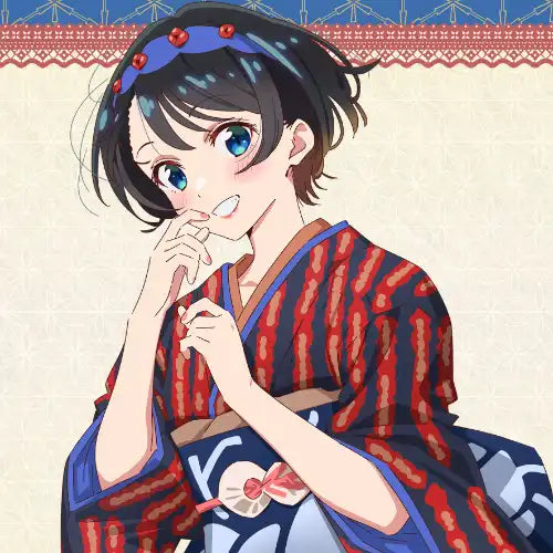 彼女、お借りします 第3期 描き下ろし B2タペストリー 着物Ver. 更科瑠夏(掛布)※不設寄送《24年3月預定》 4570077761594