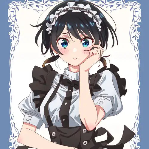 彼女、お借りします 第3期 描き下ろし B2タペストリー メイド服Ver. 更科瑠夏(掛布)※不設寄送《24年3月預定》 4570077761648