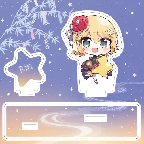 初音ミク 秋葉原フェスティバル 2024 ミニキャラアクリルジオラマ 七夕Ver. 鏡音リン(亞加力立牌)※不設寄送《25年3月預定》 4570140116719