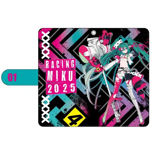 レーシングミク 2025Ver. 手帳型スマートフォンケース Vol.1※不設寄送《25年3月預定》 4570140129986