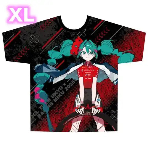 レーシングミク 2025 JCL TEAM UKYO 応援Ver. フルグラフィックTシャツ XLサイズ※不設寄送《25年8月預定》 4570140133181