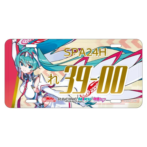 初音ミク レーシングVer.SPA 2025応援Ver. ナンバープレート風アルミプレート※不設寄送《25年11月預定》 日版 全數$438 / ※不設寄送 / 25年8月25日