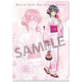 青春ブタ野郎シリーズ 描き下ろしクリアファイル 桜島麻衣の夏休み 浴衣Ver.(文件夾)(售價為6個)※不設寄送《25年7月預定》 4570157179769