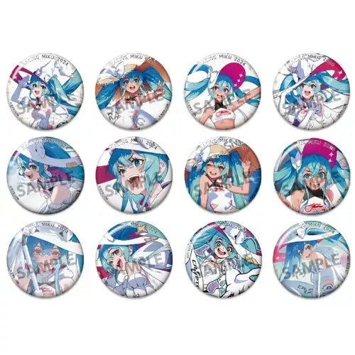 レーシングミク 2024Ver. トレーディング缶バッジ(襟章)(全套12個入)※不設寄送《25年3月預定》 4570157181762