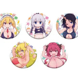 小林さんちのメイドラゴン 描き下ろし缶バッジコレクション 水着Ver.(襟章)(全套5個入)※不設寄送《23年11月預定》 4570188447103