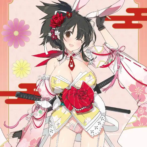 閃乱カグラ 描き下ろし等身大タペストリー 和風バニーVer. 1 飛鳥(掛布)※不設寄送《24年3月預定》 4570188461437