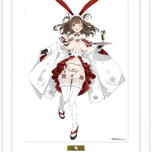 閃乱カグラ 描き下ろしA3複製原画 和風バニーVer. 4 鴇(複製原画)※不設寄送《24年3月預定》 4570188463196