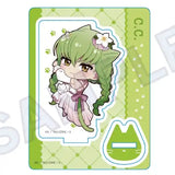 コードギアス 反逆のルルーシュ ミニキャラスタンド ひっつきにゃんVer. C.C.(亞加力立牌)※不設寄送《25年5月預定》 4571604649866
