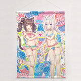 ネコぱら B2タペストリー ショコラ&バニラ/水着 Wスエード(掛布)※不設寄送《25年3月預定》 4571608500262