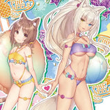 ネコぱら B2タペストリー アズキ&ココナツ/水着 Wスエード(掛布)※不設寄送《25年3月預定》 4571608500279