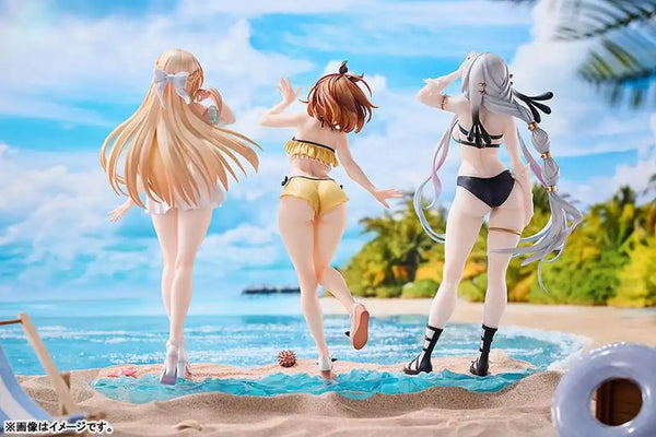 ライザのアトリエ　常闇の女王と秘密の隠れ家　ライザ＆クラウディア＆リア　水着 ライザのアトリエ ～常闇の女王と秘密の隠れ家～ ライザ＆クラウディア