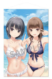 珈琲貴族 B2タペストリー 青山さんとレイちゃん(水着Ver.)(掛布)※不設寄送《22年12月預定》 4573356691339