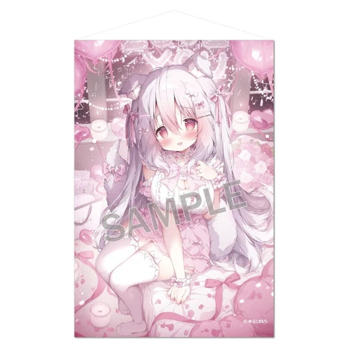 桃豆こまもち B1タペストリー Happy Celebrationらいらちゃん(掛布)※不