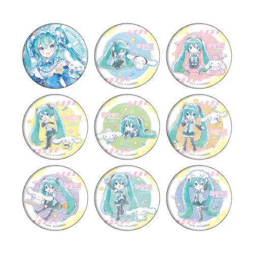 ホログラム缶バッジ(57mm) 初音ミク×シナモロール 02 コラボイラスト(襟章)(全套9個入)※不設寄送《26年1月預定》 日版 全數$358 / ※不設寄送 / 25年11月3日