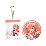 アクリルキーホルダー&缶バッジセット にゃんたじあ! 08 若魔陽エル 2025誕生日Ver.(公式イラスト)(襟章+亞加力鎖匙扣)※不設寄送《26年4月預定》 日版 全數$138 / ※不設寄送 / 26年2月13日