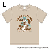 初音ミク OUTDOOR COOKING Tシャツ L※不設寄送《25年11月預定》 日版 全數$298 / ※不設寄送 / 25年9月15日