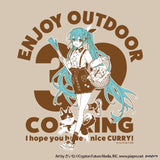 初音ミク OUTDOOR COOKING Tシャツ L※不設寄送《25年11月預定》 日版 全數$298 / ※不設寄送 / 25年9月15日
