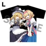 東方Project フルカラーTシャツ 魔理沙&アリス illust.まさる.jp Lサイズ※不設寄送《25年7月預定》 4580371419947