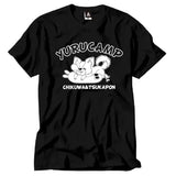 ゆるキャン△ ちくわ&ツカぽん Tシャツ ブラック※請選擇尺碼 ※不設寄送《23年6月預定》 4580652052511