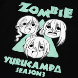 ゆるキャン△ SEASON3 ZOMBIE Tシャツ ブラック※請選擇尺碼 ※不設寄送《24年8月預定》 4580652053389