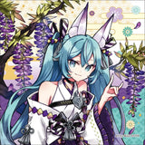 初音ミク 百鬼夜行 クッションカバー 妖狐(藤)(咕𠱸套)※不連枕芯 ※不設寄送《23年11月預定》 4580721991222