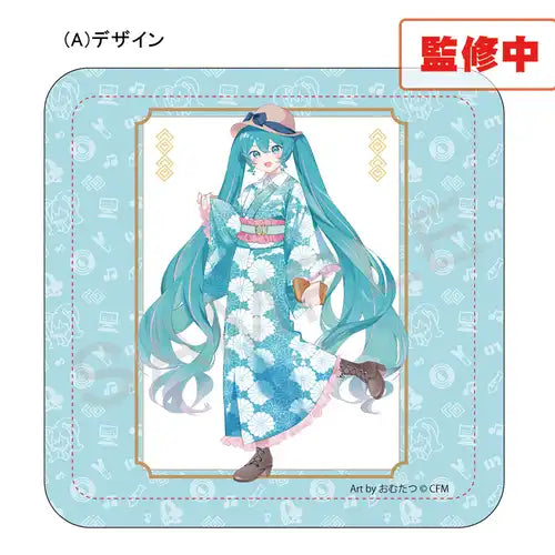 【再販】初音ミク×甲州印伝 ミニハンドタオル Aデザイン(手巾)※不設寄送《25年6月預定》 4580778921975